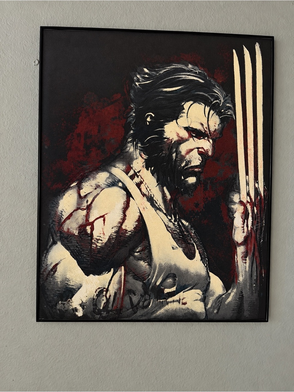Wolverine 16×20 Framed Textile Wall Art
